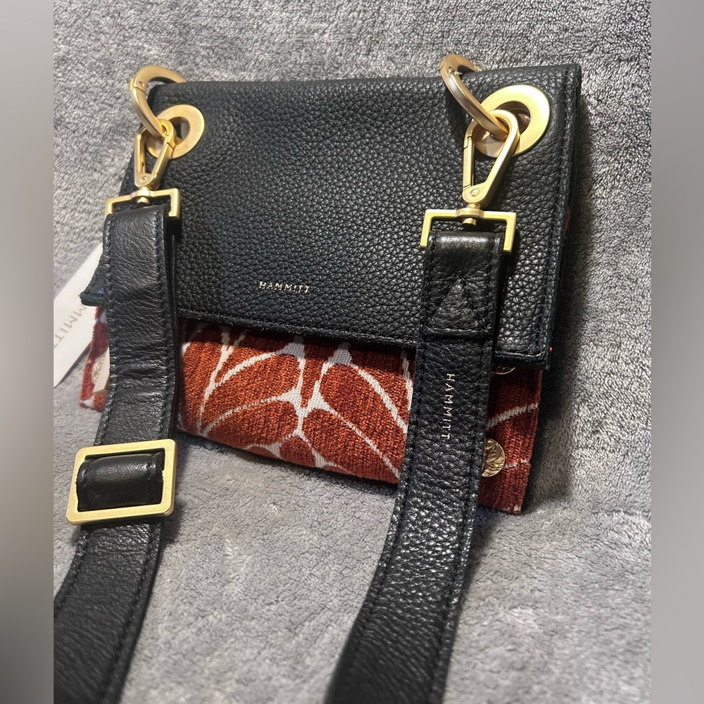 Hammitt Montana Texas Tapestry Reversible Leather Crossbody Bag - Picture 3 of 14